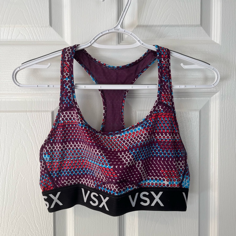 VSX Colorful Patterned Racerback Bra